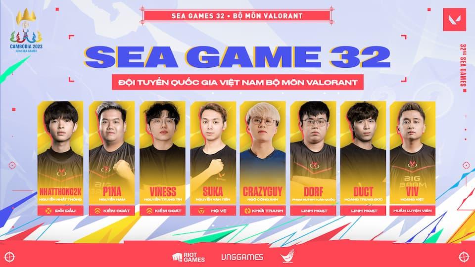 Game thủ Việt Nam tham dự Valorant tại Sea Games 32